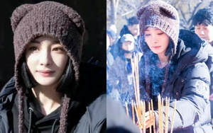 Dương Mịch mặc trẻ trung đi quay phim mới, ăn diện như tuổi đôi mươi