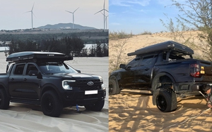 Lái Ford Ranger vào cồn cát Bình Thuận rồi gặp vận đen, chủ xe lạc quan: 'Kẹt lại 1 đêm nhưng vui vì có thêm kinh nghiệm'