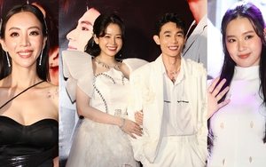 Mie - Hồng Thanh lần đầu sánh đôi giữa tin đồn chia tay, Midu lên đồ kín bưng ở thảm đỏ 'Khi ta hai lăm'