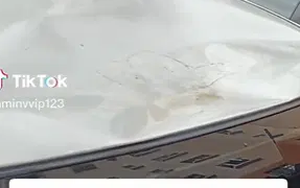 Đi làm về, người đàn ông hốt hoảng phát hiện dấu vết lạ trên ô tô nhìn kỹ thì 'khóc dở mếu dở'