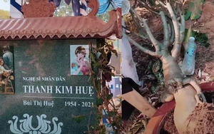 Phần mộ một nghệ sĩ nổi tiếng bị hư hỏng sau cảnh người dân chen lấn, giẫm đạp lúc đưa tang NSƯT Vũ Linh