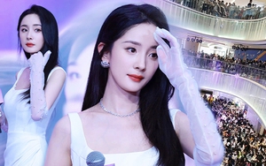 Dương Mịch đẹp đến câm nín trong sự kiện mới, cả trung tâm thương mại náo loạn để được chiêm ngưỡng nữ thần