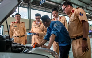 10 trung tâm đăng kiểm tại Hà Nội được bổ sung cảnh sát giao thông kiểm định