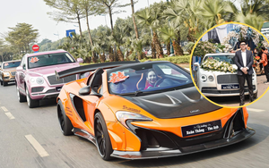 Đám cưới siêu xe ở Hà Nội quy tụ toàn Rolls-Royce, Bentley: Hé lộ gia thế khủng của 'đàng trai' 