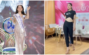 Hoa hậu Mai Phương chăm tập catwalk sau nhiều ồn ào