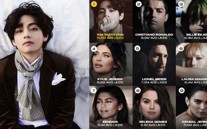 Vượt nhiều sao quốc tế, V BTS là người có ảnh hưởng hàng đầu trên Instagram