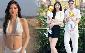 Nữ tiếp viên hàng không bỏ nghề lấy chồng, hai năm sinh liền hai con, sắc vóc mẹ bỉm sữa “vạn người mê”