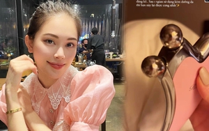 Linh Rin tích cực skincare trước ngày cưới, tâm đắc 1 cây lăn nâng cơ đến độ phải khoe ngay