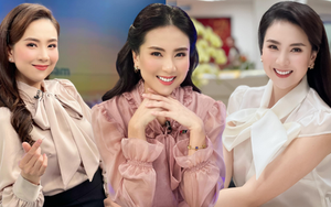 Tủ đồ đi làm của Hoa khôi đẹp nhất VTV: toàn áo sơ mi siêu cấp điệu đà, mẫu nào cũng xinh hết chỗ chê