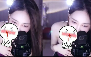 Dí mặt vào camera để fan ngắm nhan sắc, nữ streamer ngượng chín mặt khi bị chiếc áo quây ‘phản bội’