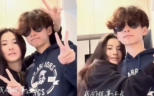 Trương Bá Chi khoe ảnh cùng con trai thứ 2, nhìn ngoại hình cậu quý tử ai cũng khen đúng con trai Tạ Đình Phong