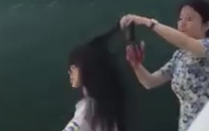 Vĩnh Phúc: Thông tin về vụ việc giáo viên cắt tóc học sinh trên lớp tại Trường Trung học phổ thông Đội Cấn