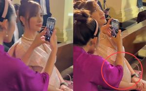 Lộ diện ở đám cưới Linh Rin, một mỹ nhân Việt vướng nghi vấn đang mang thai vì chi tiết này? 