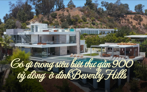 Có gì ở căn siêu biệt thự gần 900 tỷ đồng với 7 phòng ngủ, 13 phòng tắm trên đỉnh Beverly Hills: Không gian đỉnh cao sang trọng, đến cả nhà vệ sinh cũng có TV