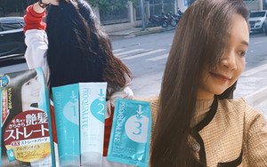 Tự duỗi tóc tại nhà với bộ sản phẩm của Nhật giá hơn 200k: Cô nàng tóc bông xù cực kỳ tâm đắc với kết quả nhận về