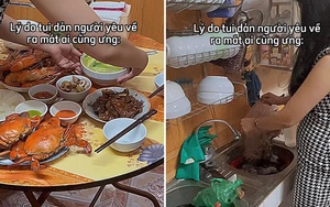 Tranh cãi chuyện cô gái hùng hục nấu cả mâm cơm khi về ra mắt: Phụ nữ đảm đang quá là khổ, việc gì cũng đến tay?