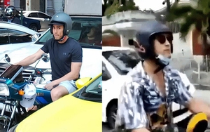 Thoải mái di chuyển bằng xe máy trên phố, tài tử Thái Lan được netizen trêu giống ‘anh grab’ cực phẩm