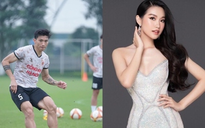 Văn Hậu đăng ảnh 'thách thức', bạn gái Top 10 Hoa hậu trả lời đáng yêu đến kì lạ