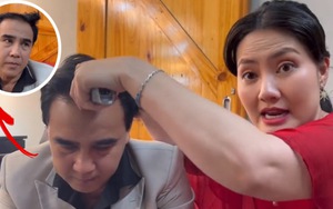 Khán giả giật mình, Quyền Linh sửng sốt vì bị Ngọc Lan cạo tóc ngay trước giờ lên sóng