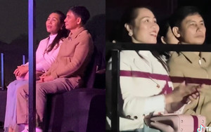 Khoảnh khắc phụ huynh Sơn Tùng M-TP và MONO chăm chú xem 2 con biểu diễn, "chị mẹ" còn làm 1 hành động đúng chuẩn fan girl 