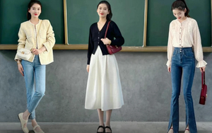Cô giáo 9X gây sốt Weibo với style đi dạy: Cả tuần không trùng bộ nào, mặc đơn giản vẫn đẹp ngất ngây
