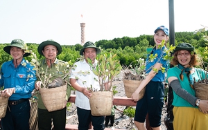 Hoa hậu Bảo Ngọc không ngại bùn đất, lăn xả trồng cây, tự tin diễn thuyết