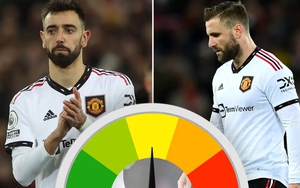 Đá siêu tệ trước Liverpool, nhiều cầu thủ MU bị chấm điểm 'liệt'
