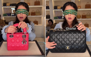 Rich kid 10 tuổi quay clip bịt mắt cũng đọc vanh vách được loạt tên túi hiệu, phản ứng của netizen mới là điều bất ngờ