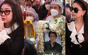 Ngọc Huyền và Lâm Khánh Chi cùng dàn nghệ sĩ nghẹn ngào tiễn đưa cố NS Vũ Linh về nơi an nghỉ cuối cùng