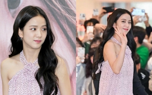 Jisoo (BLACKPINK) đẹp hút hồn dù qua ảnh chụp vội, khiến đoàn người ùn ùn kéo đến sự kiện