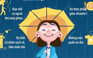 Chăm sóc sức khỏe khi thời tiết mưa phùn, nồm ẩm