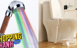 Thiết bị mở nắp bồn cầu bằng chân, vòi sen 7 màu và loạt phụ kiện hay ho dành cho nhà tắm thông minh