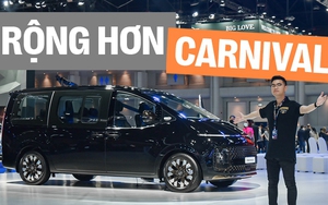 Tôi ngồi thử Hyundai Staria: Thiết kế dị, rộng hơn hẳn Carnival, có 11 ghế nhưng ngồi đều sướng