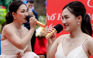 Nguyên Hà ứng biến bất ngờ khi bị yêu cầu hát live tiếng Pháp ngay giữa sự kiện