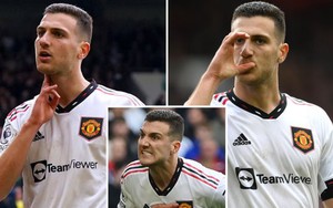 Dalot gây 'lú' với 5 kiểu ăn mừng khác nhau trong một bàn thắng vào lưới Nottingham