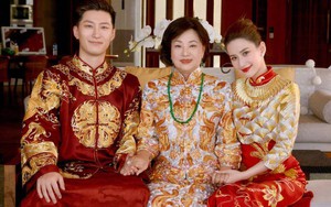 Mẹ ái nữ trùm sòng bạc Macau (Trung Quốc) lộ diện trong lễ cưới con gái và Đậu Kiêu, đập tan tin đồn không thích con rể