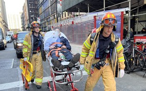 Sập bãi đỗ xe 4 tầng ở New York, Mỹ