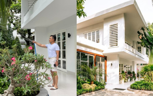 Nam diễn viên Vbiz sống cùng vợ kém 16 tuổi trong cơ ngơi 1600m2: Rộng rãi như resort, có cả hồ bơi và không gian xanh xịn xò 