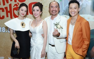 'Bà bầu' Minh Hằng cùng dàn sao Việt háo hức đến tham dự 'lễ cưới' của Thu Trang và Tiến Luật