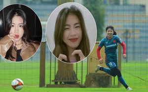 Hot girl của tuyển nữ Việt Nam Thanh Nhã 'bùng cháy' trên sân cỏ nhưng vẫn là cô gái nhỏ mộng mơ