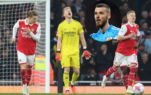 Ramsdale bị CĐV chế nhạo là 'De Gea của thành London' sau sai lầm khó tin 