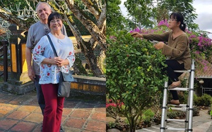 Ca sĩ Ánh Tuyết ở tuổi 62: Tận hưởng thú vui điền viên bên ông xã người Pháp trong nhà vườn ở Hội An