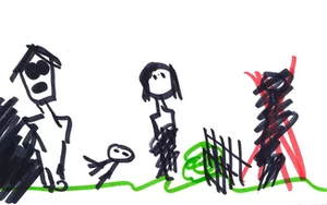 Thi vẽ tranh về đề tài gia đình, bé trai khiến cô giáo tá hỏa vì tác phẩm quá u ám, chuyên gia tâm lý thì cảnh báo: "Mọi chuyện đã đi quá xa rồi!"