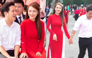 Nhã Phương lần đầu lộ diện hậu công bố mang thai: Nhan sắc gây chú ý, được Trường Giang 'cưng như trứng'