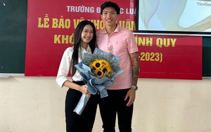 Văn Hậu tiết lộ Doãn Hải My được 10 điểm tuyệt đối ngày bảo vệ khoá luận tốt nghiệp trường luật