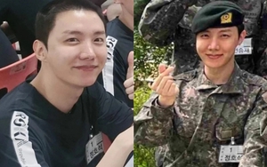 Hé lộ hình ảnh đầu tiên của J-Hope (BTS) trong quân đội: Mặt mộc qua cam thường gây bất ngờ!