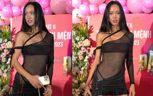 Gây tranh cãi vì diện đồ thiếu vải dự thảm đỏ, Vũ Ngọc Anh: 'May quá, người tôi không có mỡ'