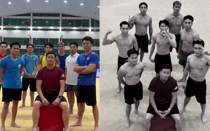 Dàn cực phẩm của tuyển thể dục dụng cụ biến hình, ai nấy đều lộ cơ bắp cuồn cuộn