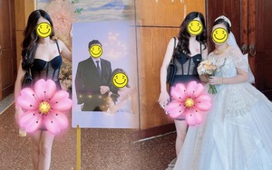 Xuất hiện hình ảnh cô gái diện váy xuyên thấu đến đám cưới, netizen ngán ngẩm: Vô ý thật sự, khổ thân cô dâu!