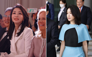 Đệ nhất phu nhân Hàn Quốc tiếp tục “gây bão” vì vẻ ngoài xinh đẹp dù đã U60, thậm chí còn tạo tranh cãi vì quá nổi bật